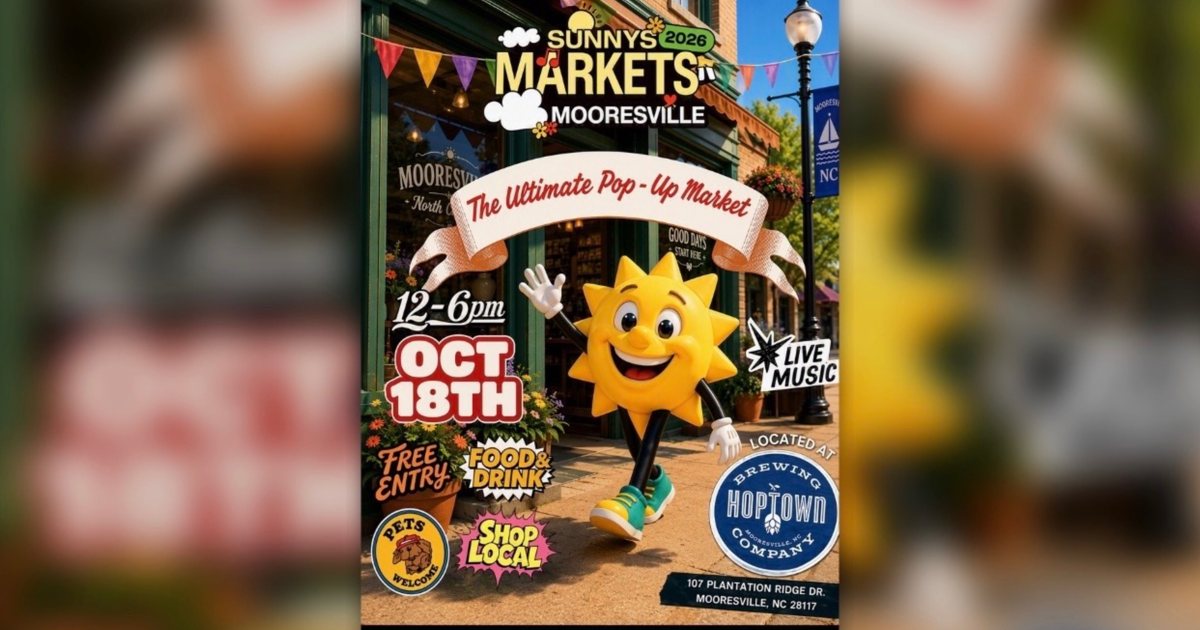 Sunnys Market Mooresville - October event artwork