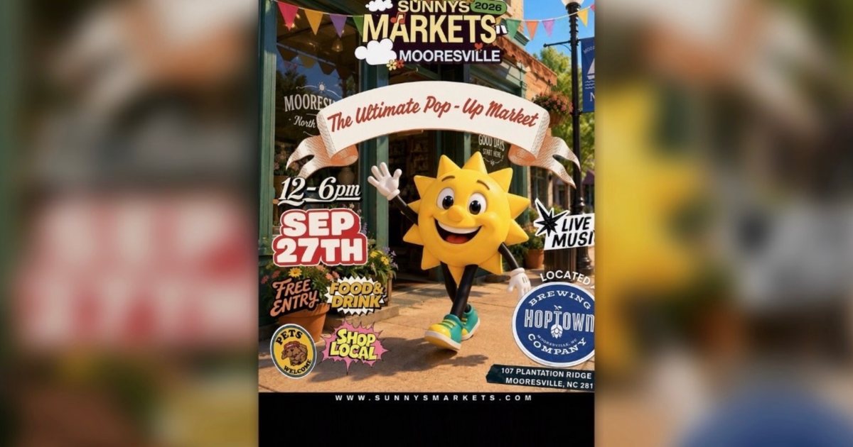 Sunnys Market Mooresville - September event artwork