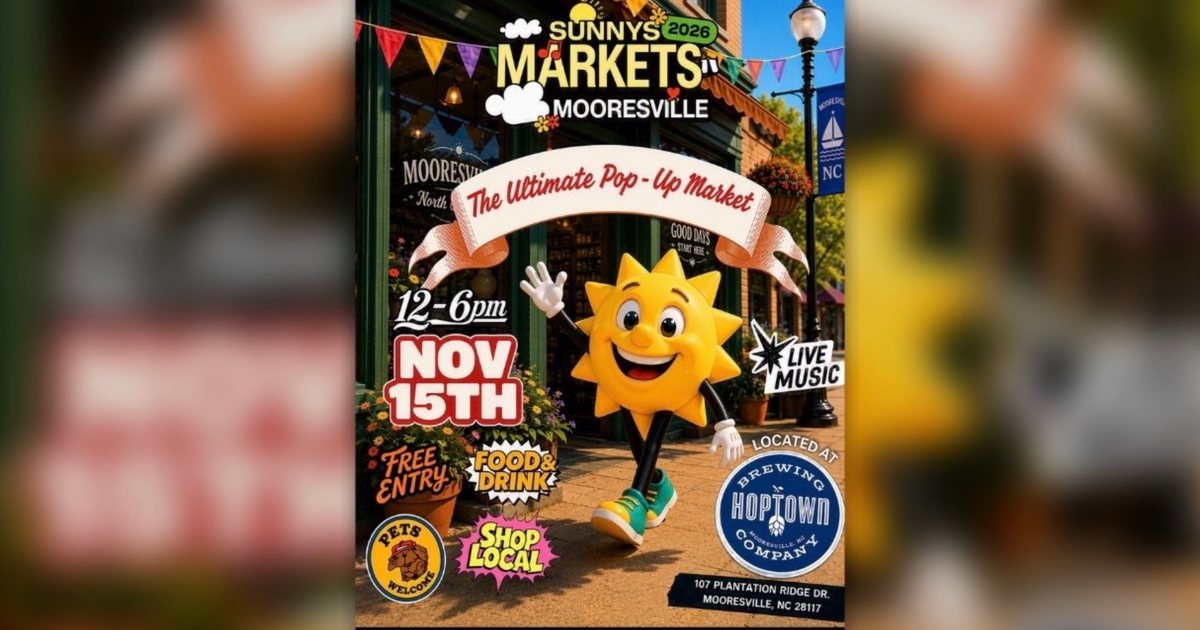 Sunnys Market Mooresville - November event artwork